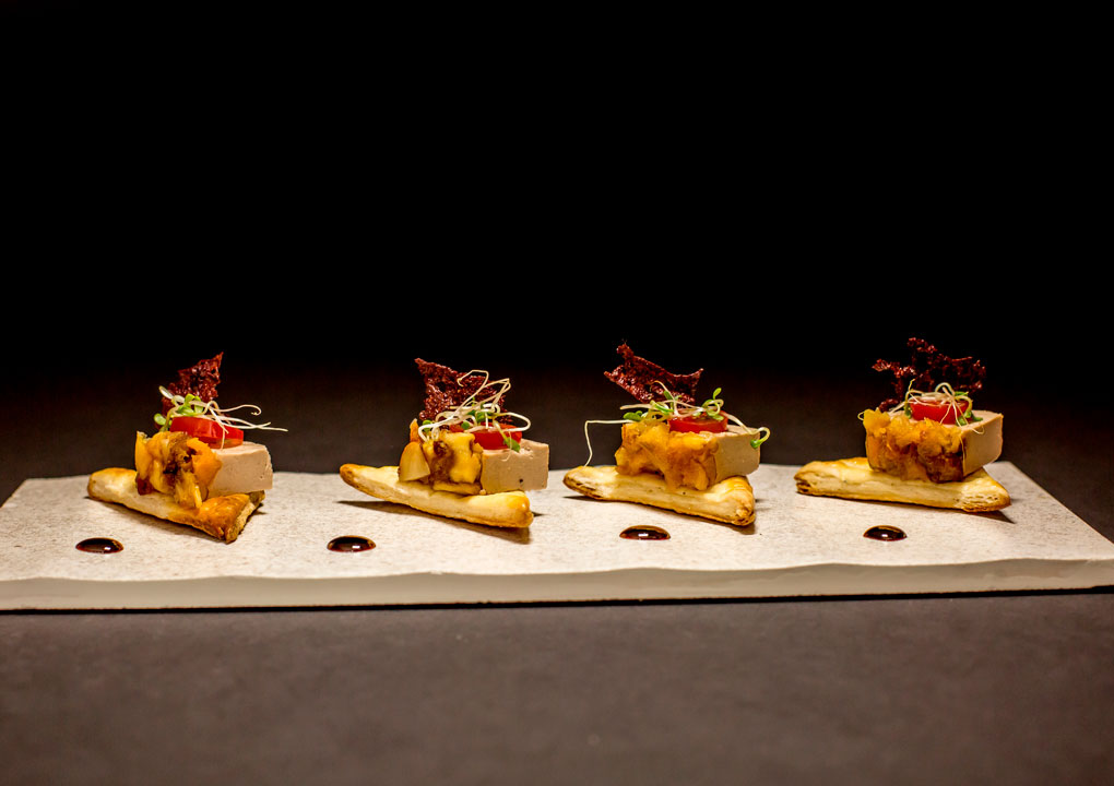 Bocadillo, Foie Gras con Frutos secos